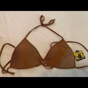 NMT Body Glove Copper Bikini Top Lg Light Padding